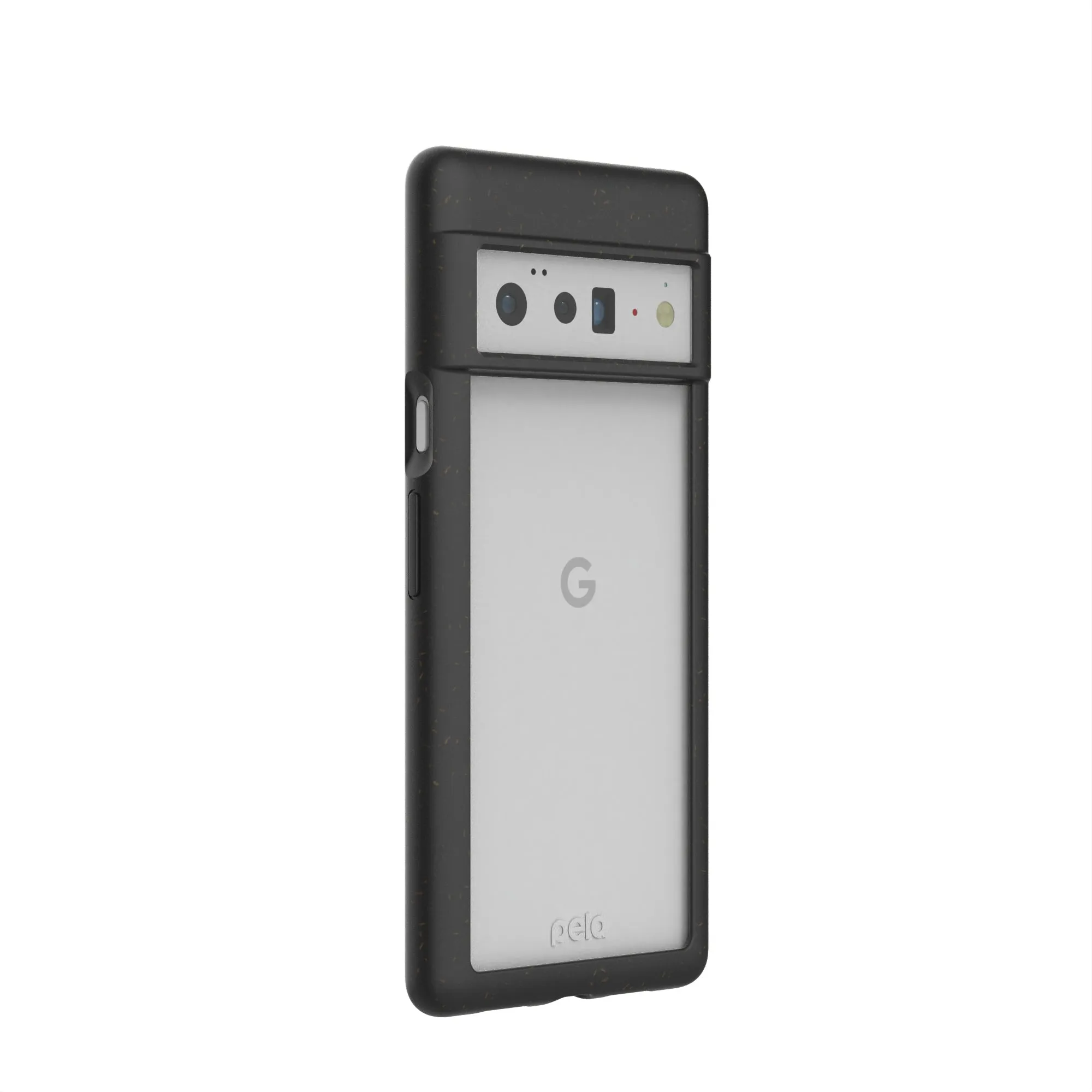 Clear Google Pixel 6 Pro Case with Black Ridge