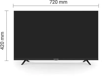 Compaq 80 cm (32 inches) HUEQ X Series HD Ready CQ32HDWCL Smart LED TV (Black)