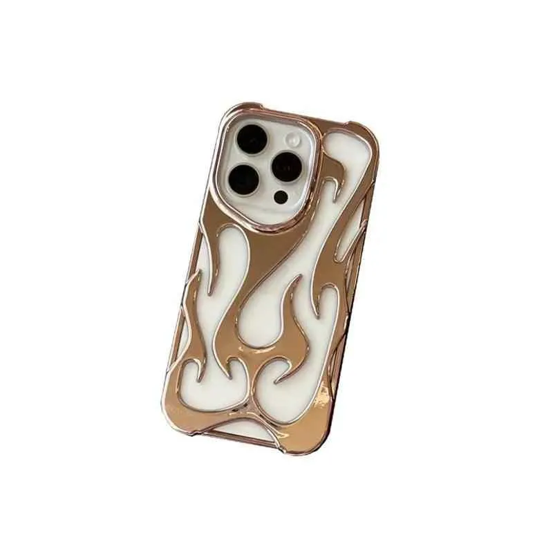 Cute Phone Cases 3D Flame Pattern for iPhone 15/14/13/12 Pro Max - TSP3011