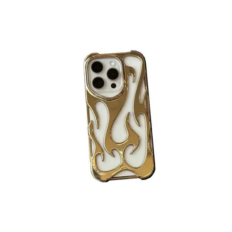 Cute Phone Cases 3D Flame Pattern for iPhone 15/14/13/12 Pro Max - TSP3011