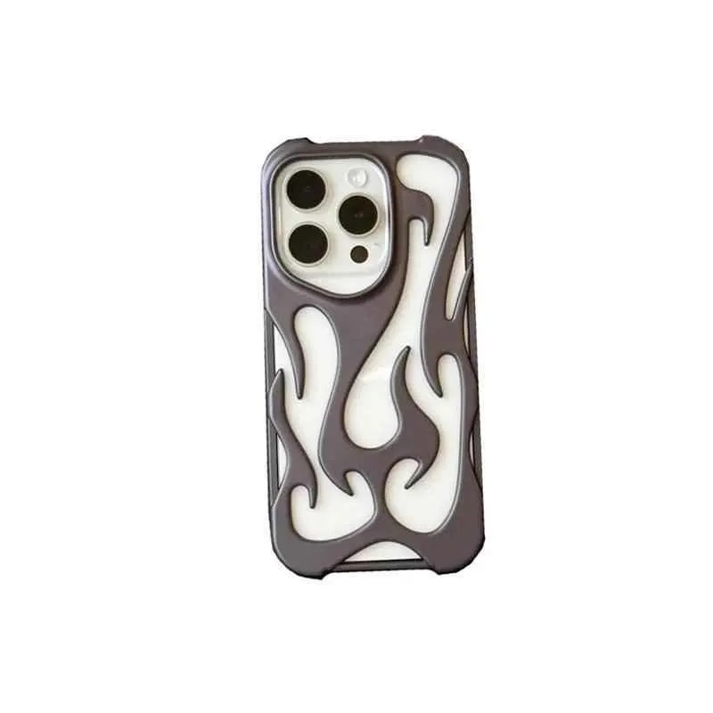 Cute Phone Cases 3D Flame Pattern for iPhone 15/14/13/12 Pro Max - TSP3011