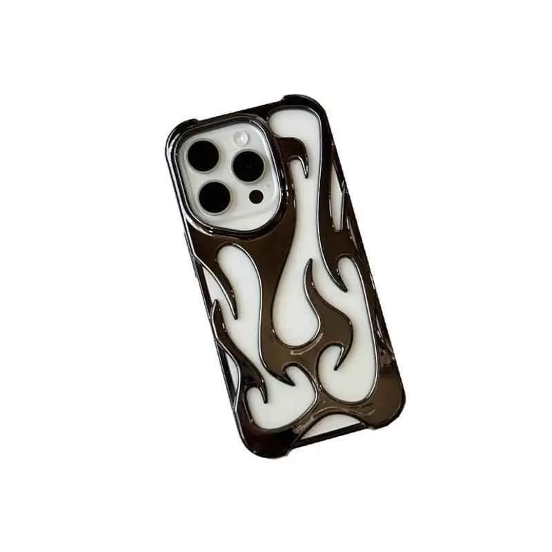 Cute Phone Cases 3D Flame Pattern for iPhone 15/14/13/12 Pro Max - TSP3011