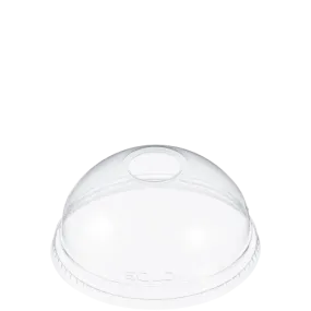 Dart Mfg. Clear Dome Lid With 1" Hole For 16-24 oz. Clear Cups DLR626 - 1000/Case