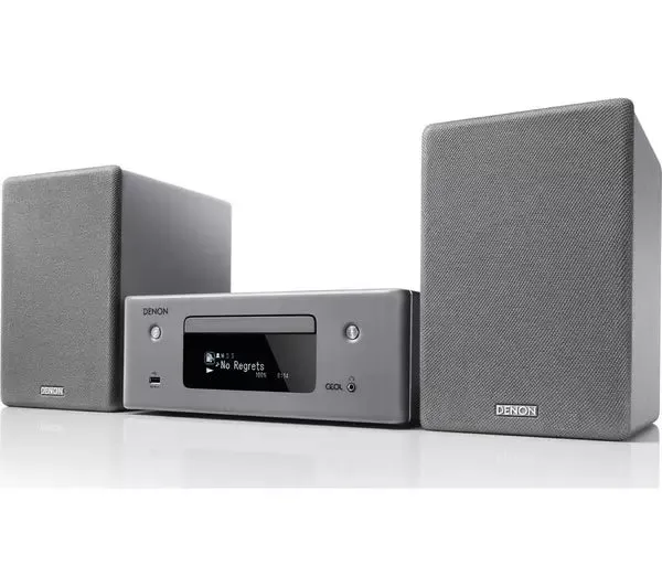 Denon CEOL N10 Receiver With SCN10 Speakers Bundle Grey