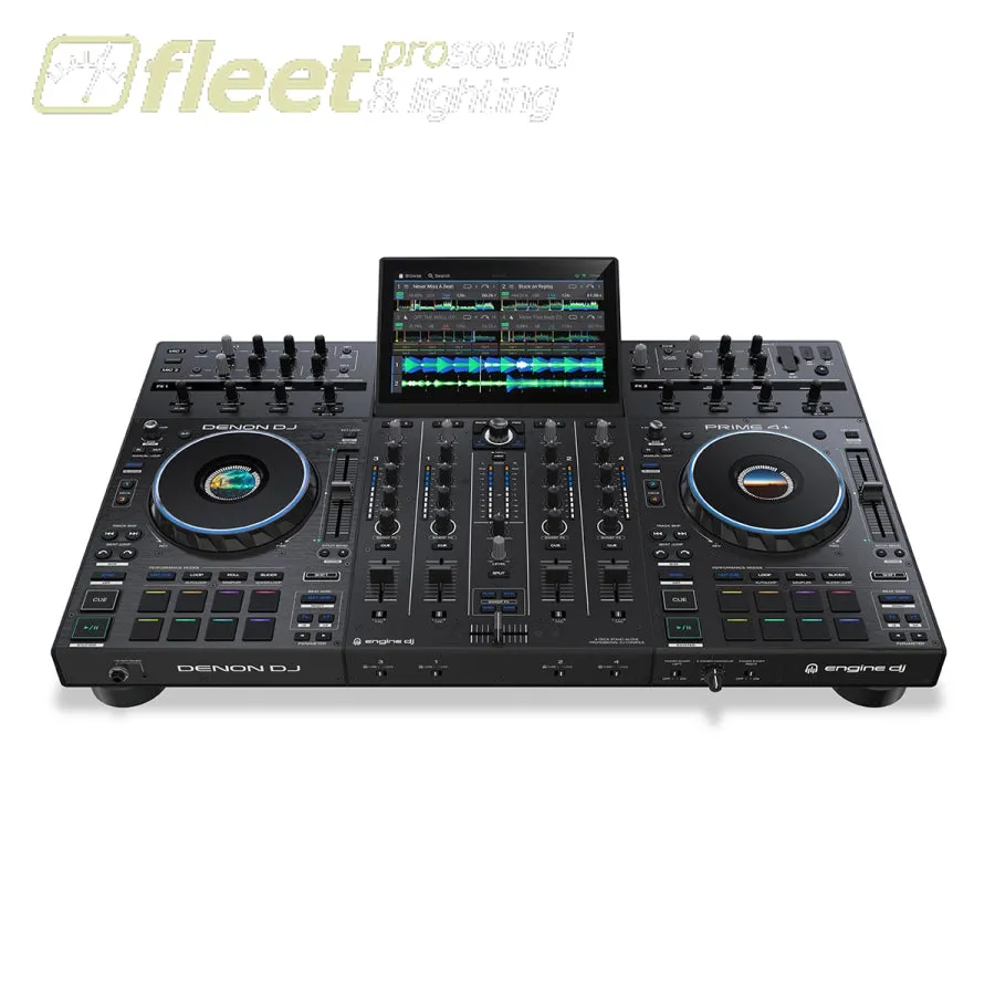 DENON DJ PRIME 4  STANDALONE 4-DECK DJ CONTROLLER W/ AMAZON MUSIC