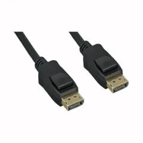 DisplayPort v1.4 Video Cable, 32.4 Gbit/s Data Rate, 8k@60Hz / 4k@120Hz, DisplayPort Male, 15 foot