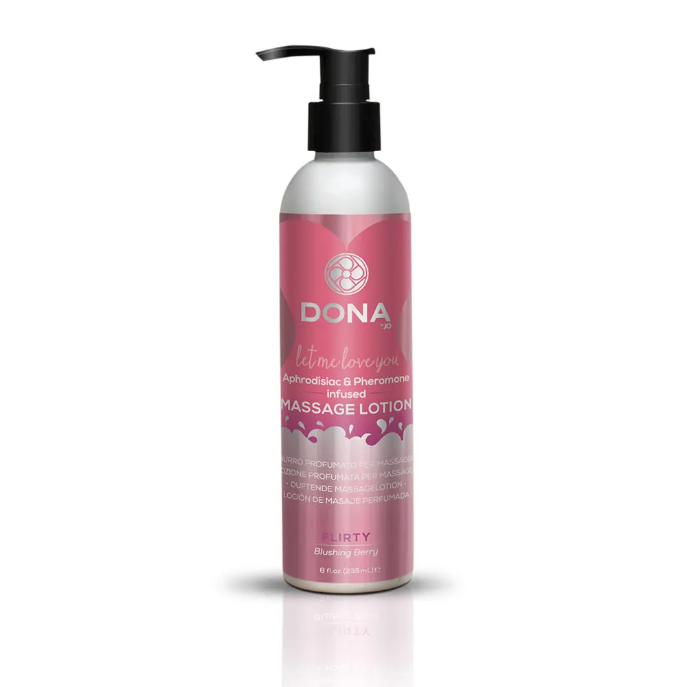 Dona Massage Lotion Flirty Blushing Berry 8 Oz