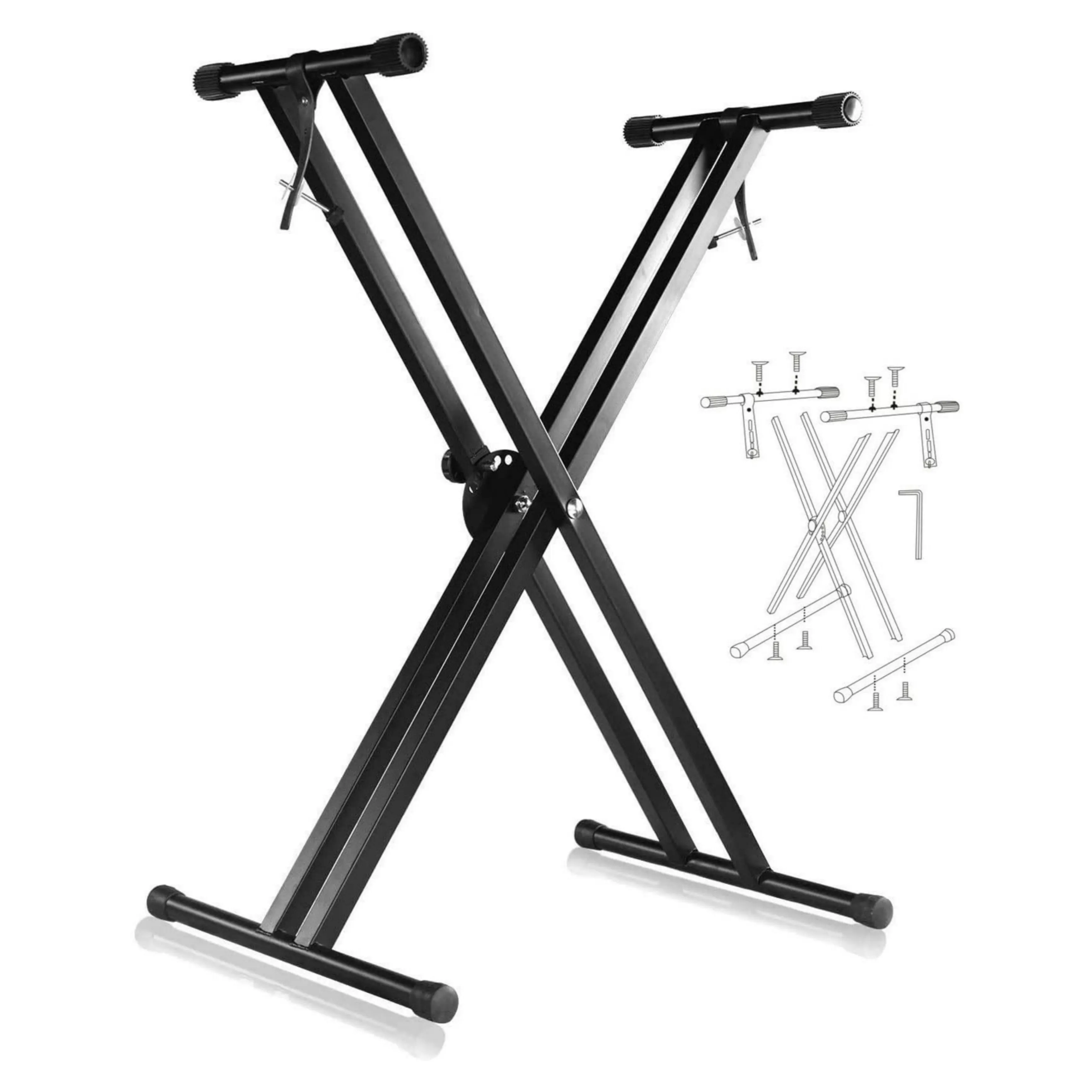 Double X-Shaped Musical Keyboard (Piano) Adjustable Stand - Brand New