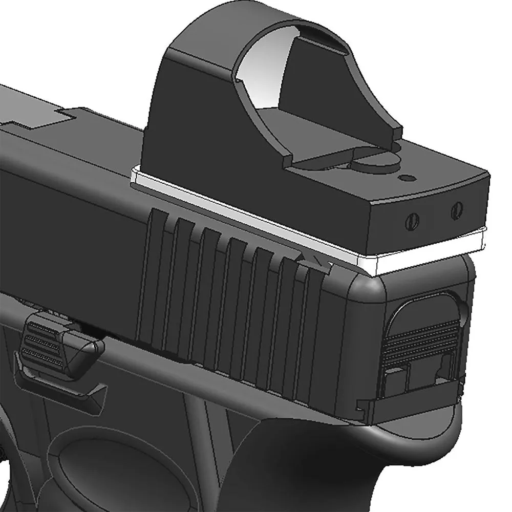 DPP Titanium Rear Sight Mount Aluminum Alloy Version Venom/Fastfire Footprint