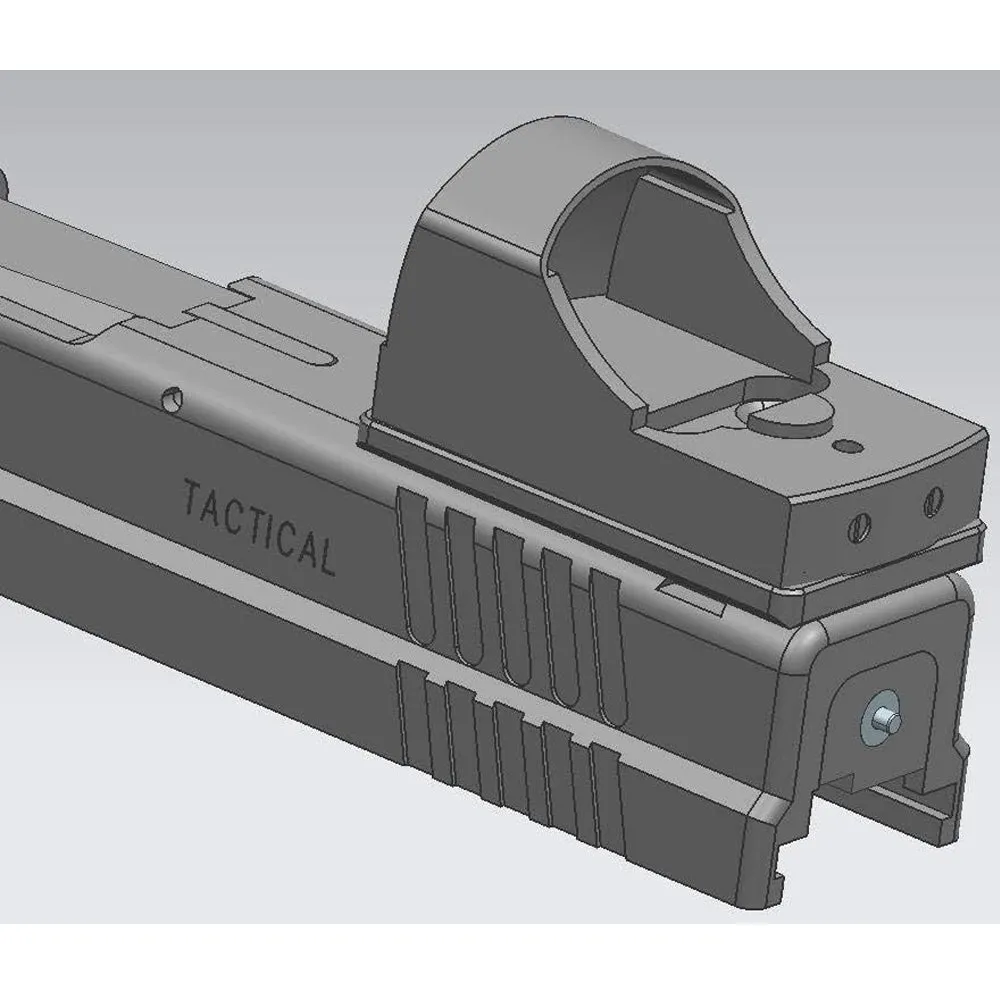 DPP Titanium Rear Sight Mount Aluminum Alloy Version Venom/Fastfire Footprint