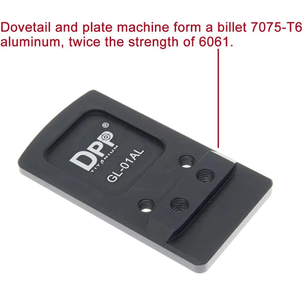 DPP Titanium Rear Sight Mount Aluminum Alloy Version Venom/Fastfire Footprint