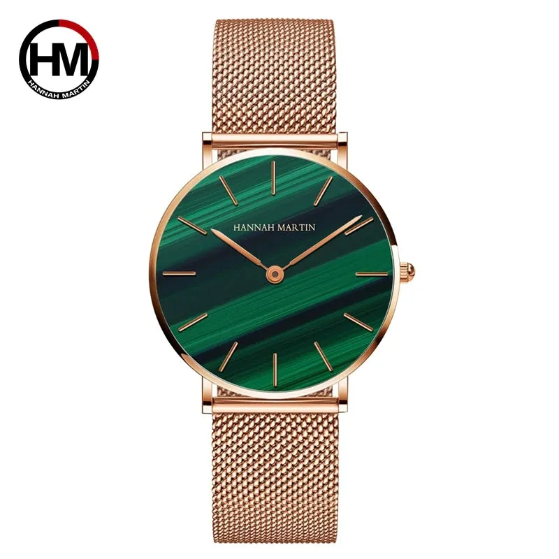 Drop Shipping A     Quality Stainless Steel Band Japan Quartz Movement Waterproof Women Full Rose Gold Ladies Luxury Wrist Watch