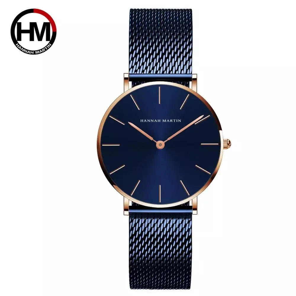 Drop Shipping A     Quality Stainless Steel Band Japan Quartz Movement Waterproof Women Full Rose Gold Ladies Luxury Wrist Watch