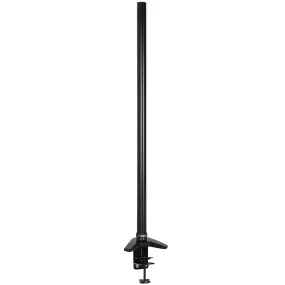 Duronic DM45 DM55 30cm Pole | Compatible with All Duronic Monitor Desk Mount Arms | Black | Steel | Short | 300mm Length | 32mm Diameter | Clamp Included