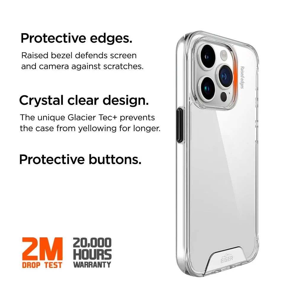 Eiger Glacier Case for Apple iPhone 15 Pro in Clear