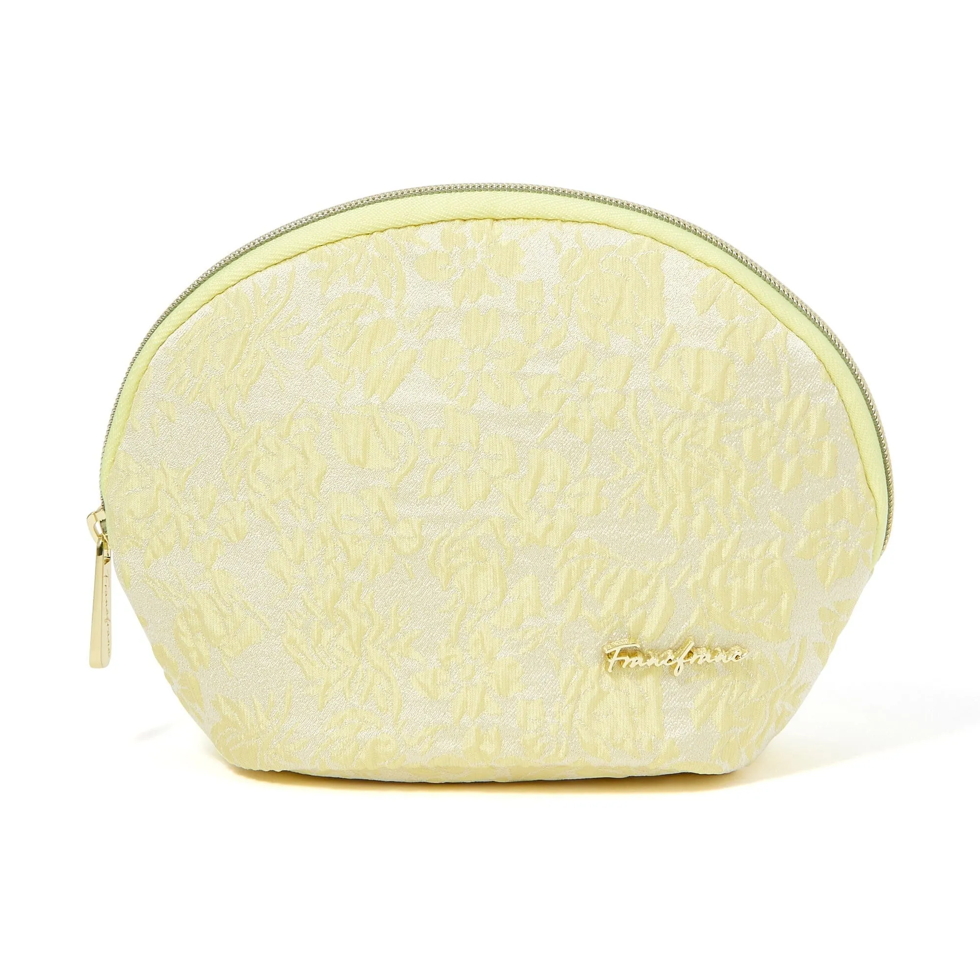 Emboss Round Pouch  Yellow