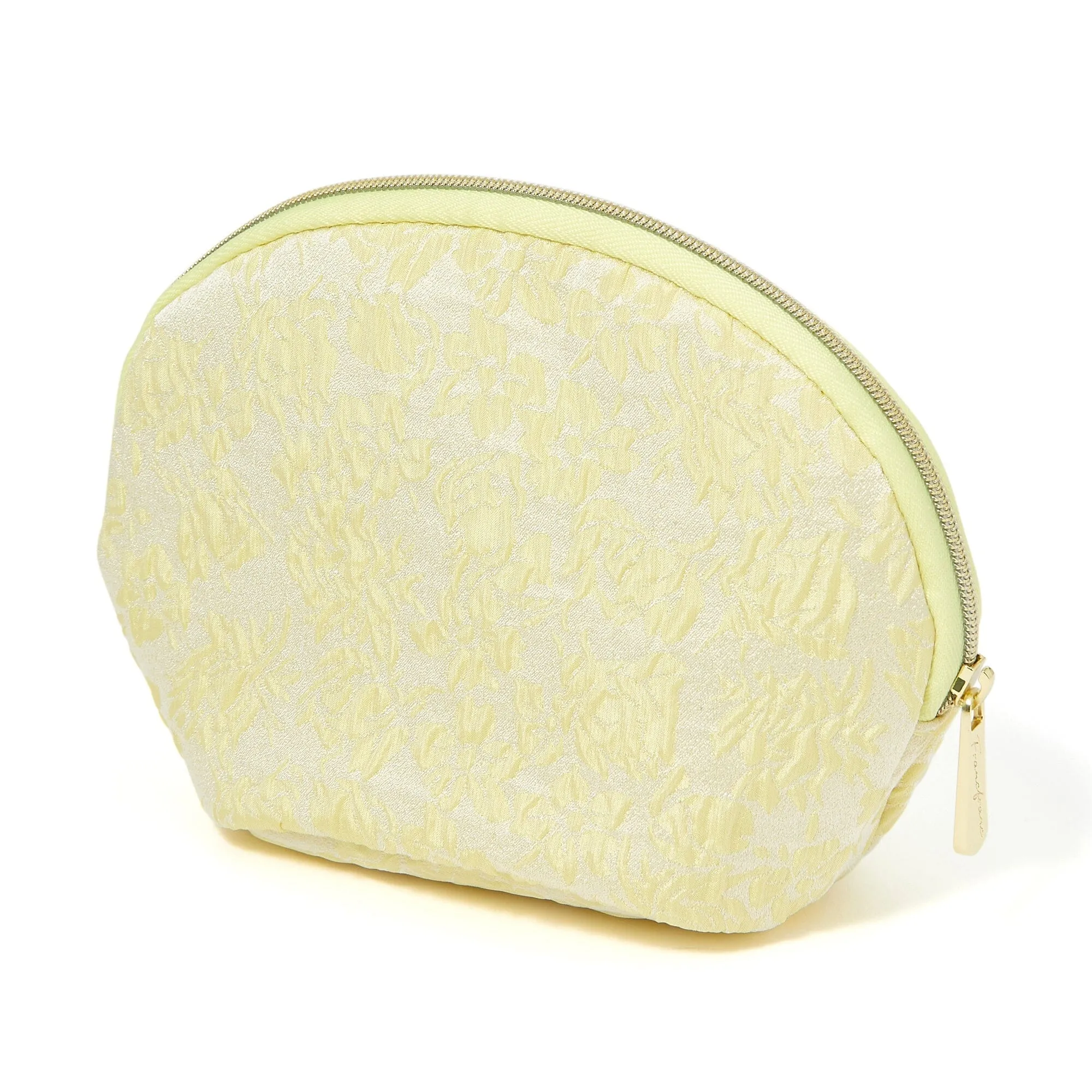 Emboss Round Pouch  Yellow