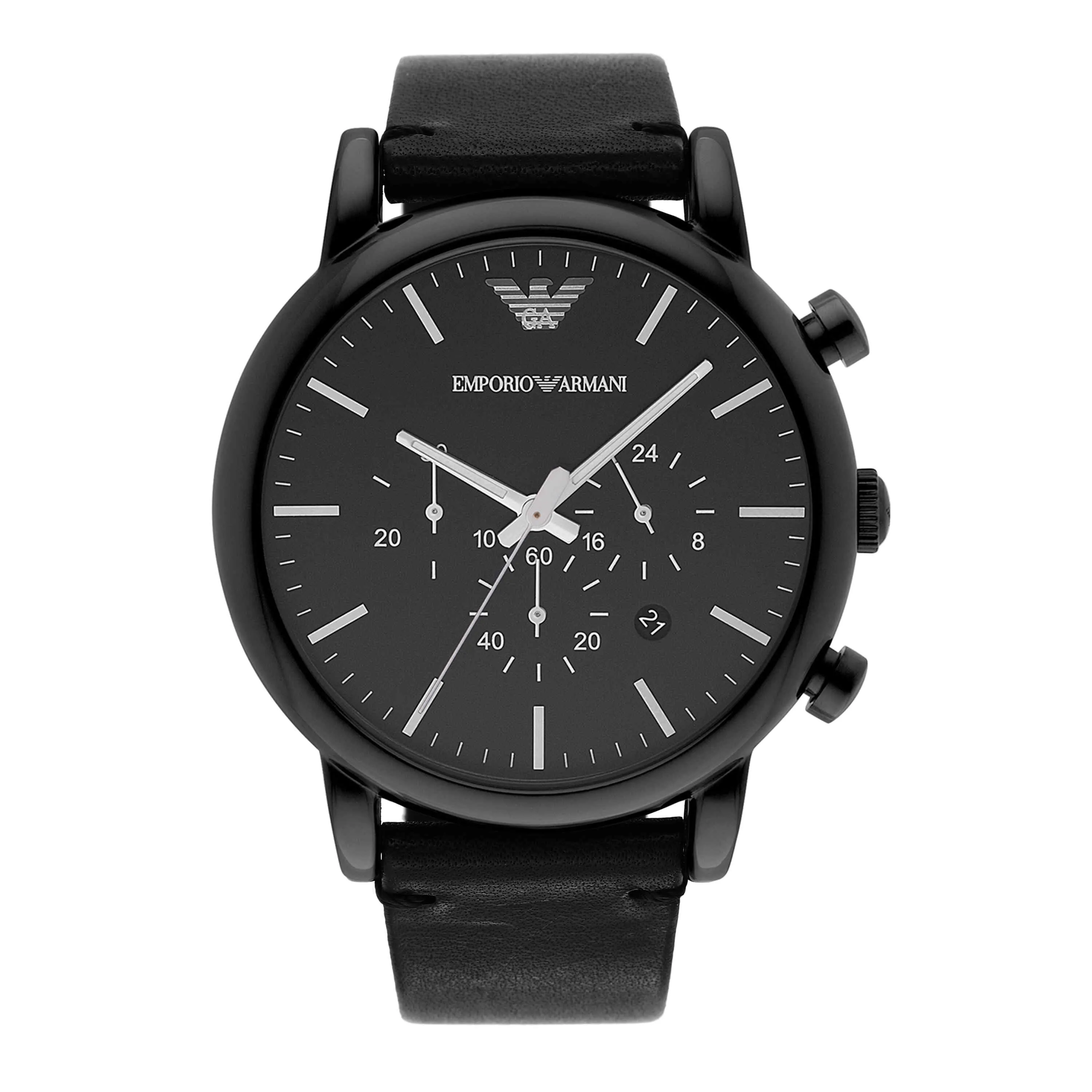 Emporio Armani Black Chronograph Watch AR1918