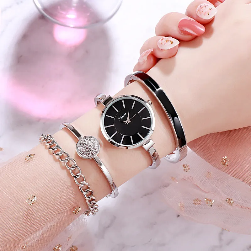 Fashion 4 Pcs Set Bracelet  Women's Watch