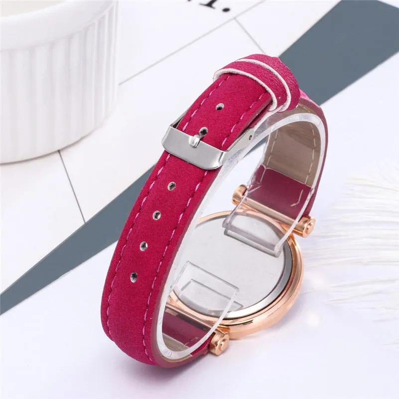 Fashion Women Leather Casual Watch