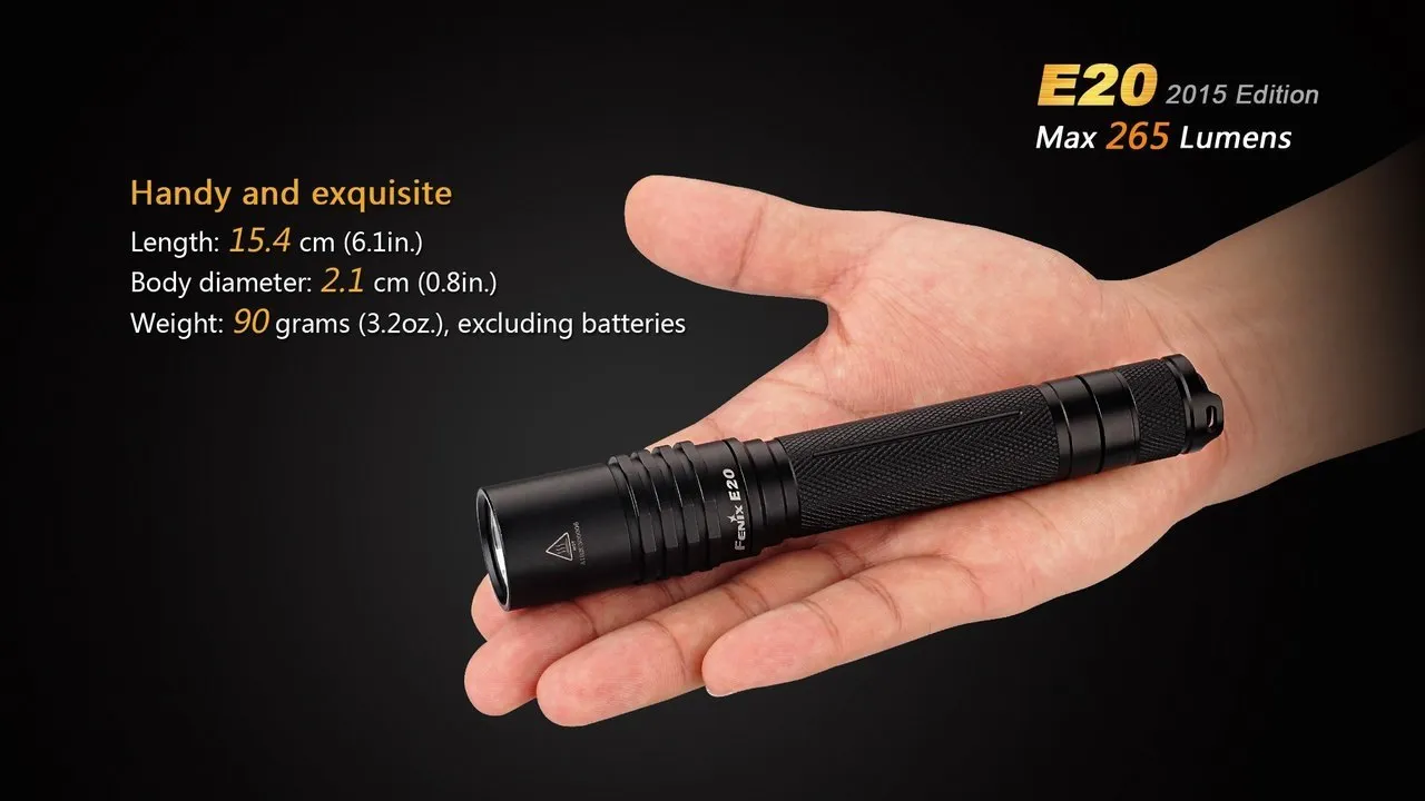 Fenix E20 XP-E2 LED Flashlight (2015 EDITION)