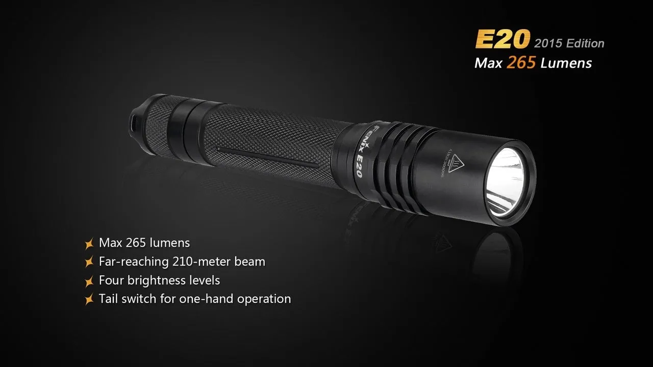 Fenix E20 XP-E2 LED Flashlight (2015 EDITION)