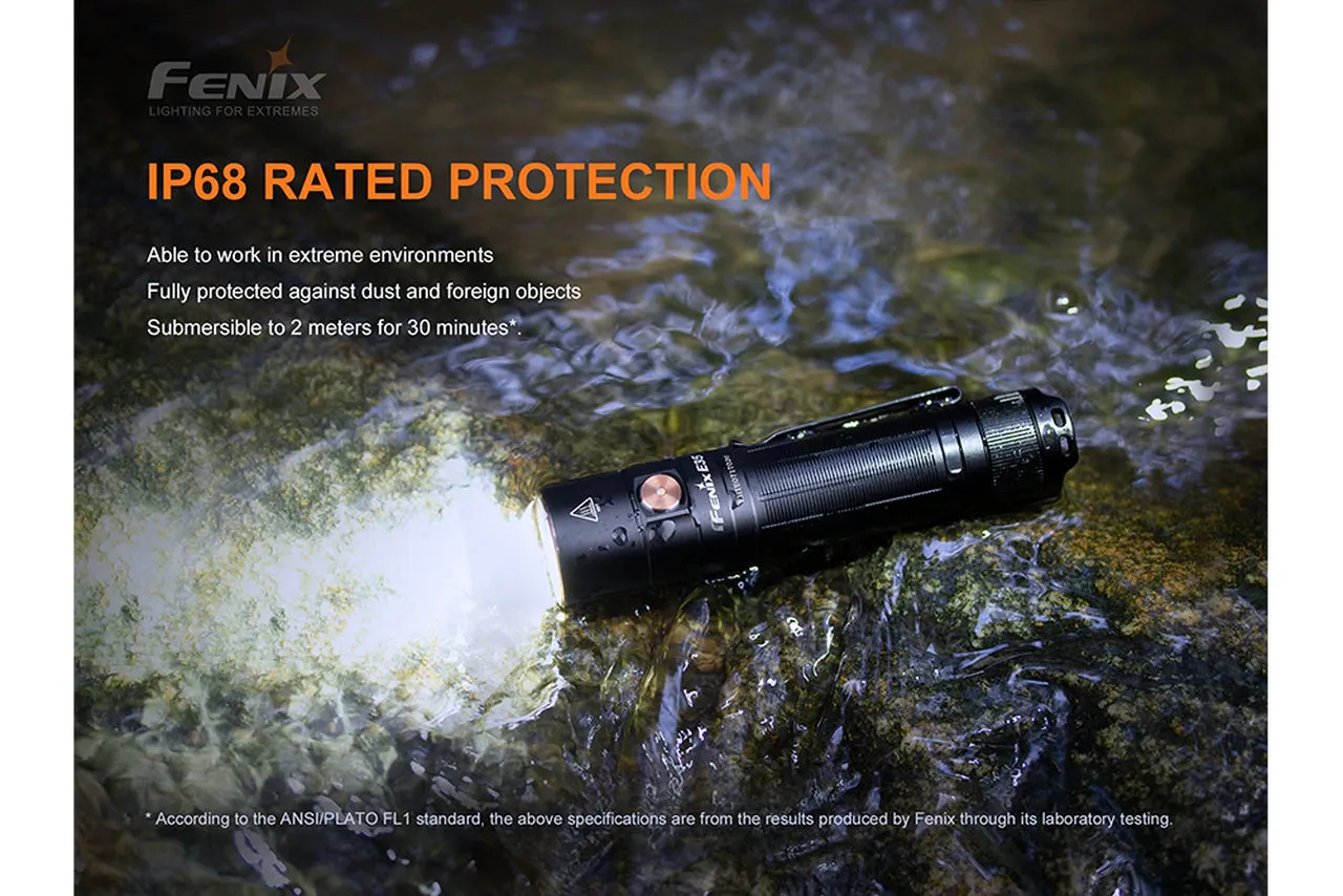 Fenix E35 V3.0 3000 Lumen USB-C Rechargeable LED Flashlight with 5000mAh Battery