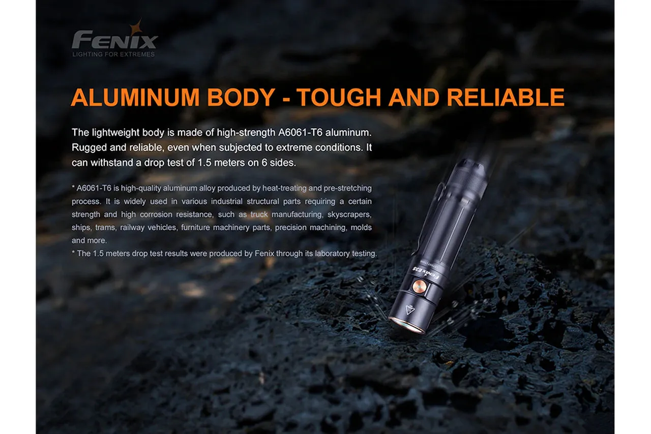 Fenix E35 V3.0 3000 Lumen USB-C Rechargeable LED Flashlight with 5000mAh Battery