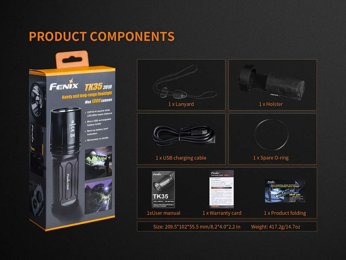 Fenix TK35 UE LED Flashlight 2018 Edition