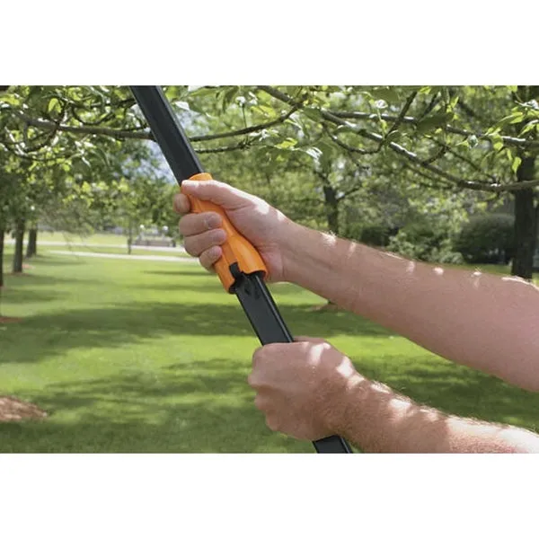 FISKARS 9234 Pole Pruner, 1-1/4 in Dia Cutting Capacity, Steel Blade, 62 in L Extension