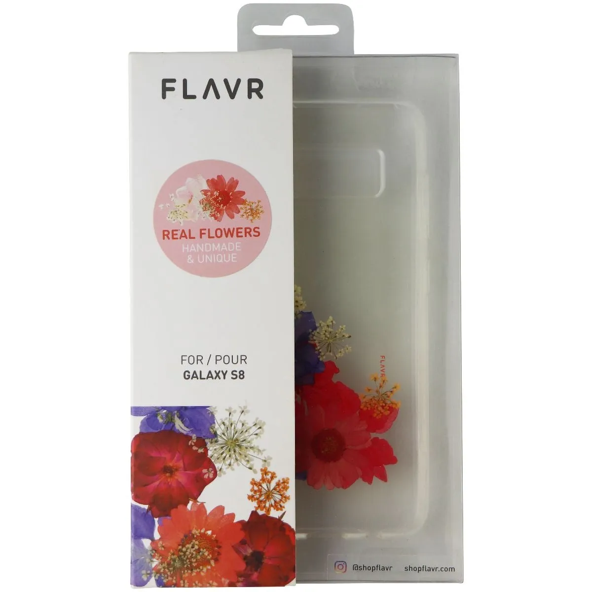 Flavr Amelia Real Flower Case for Samsung Galaxy S8 - Clear/Flowers