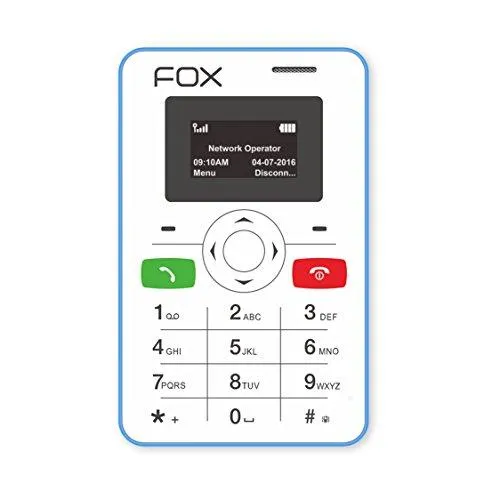 Fox Mobiles mini 1 - The Super Slim CleverPhone That Works With Your Smartphone (Blue Colour)