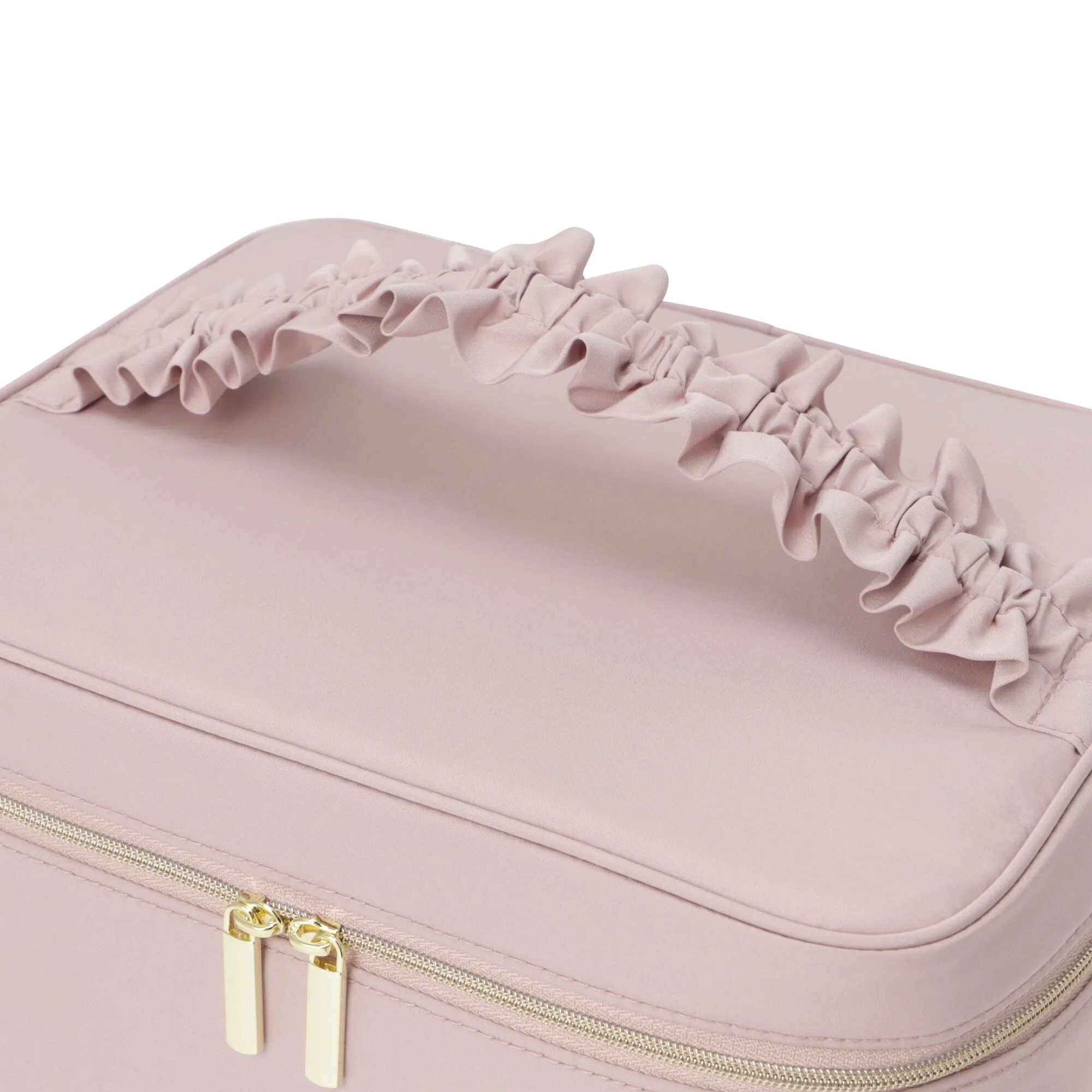 Frill Vanity Pouch L Pink