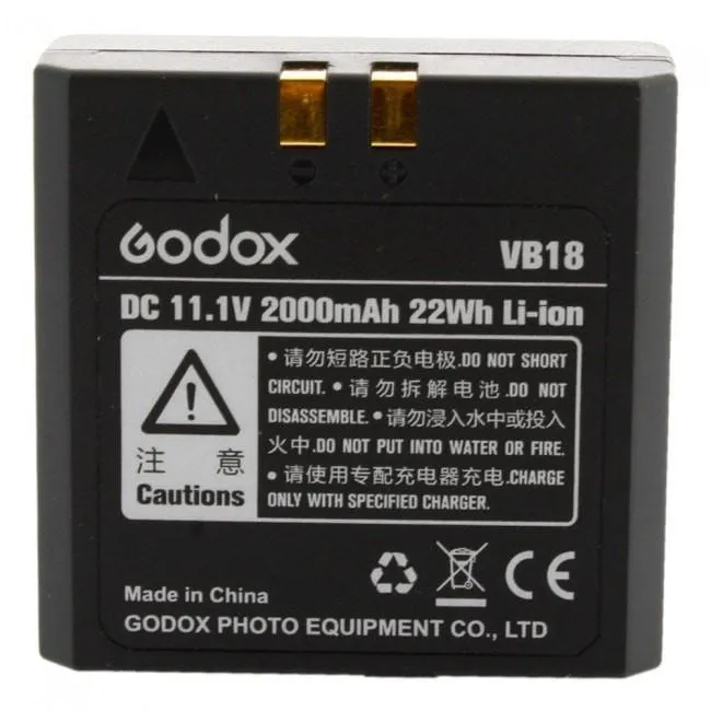 Godox VB-18 Lithium Battery for Godox V860ii/V850ii/Strobepro X60 Lithium