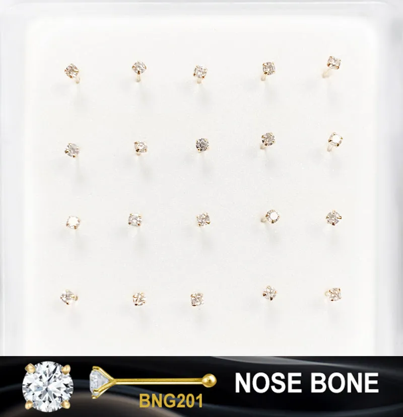 GOLD FASHION NOSE RING  - SOLD BY EACH UNIT