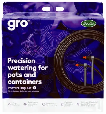 Gro Smart Precision Watering Solutions Potted Drip Kit, Bluetooth/Wi-Fi Enabled