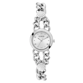 Guess Vienna Silver Dial Analogue Watch