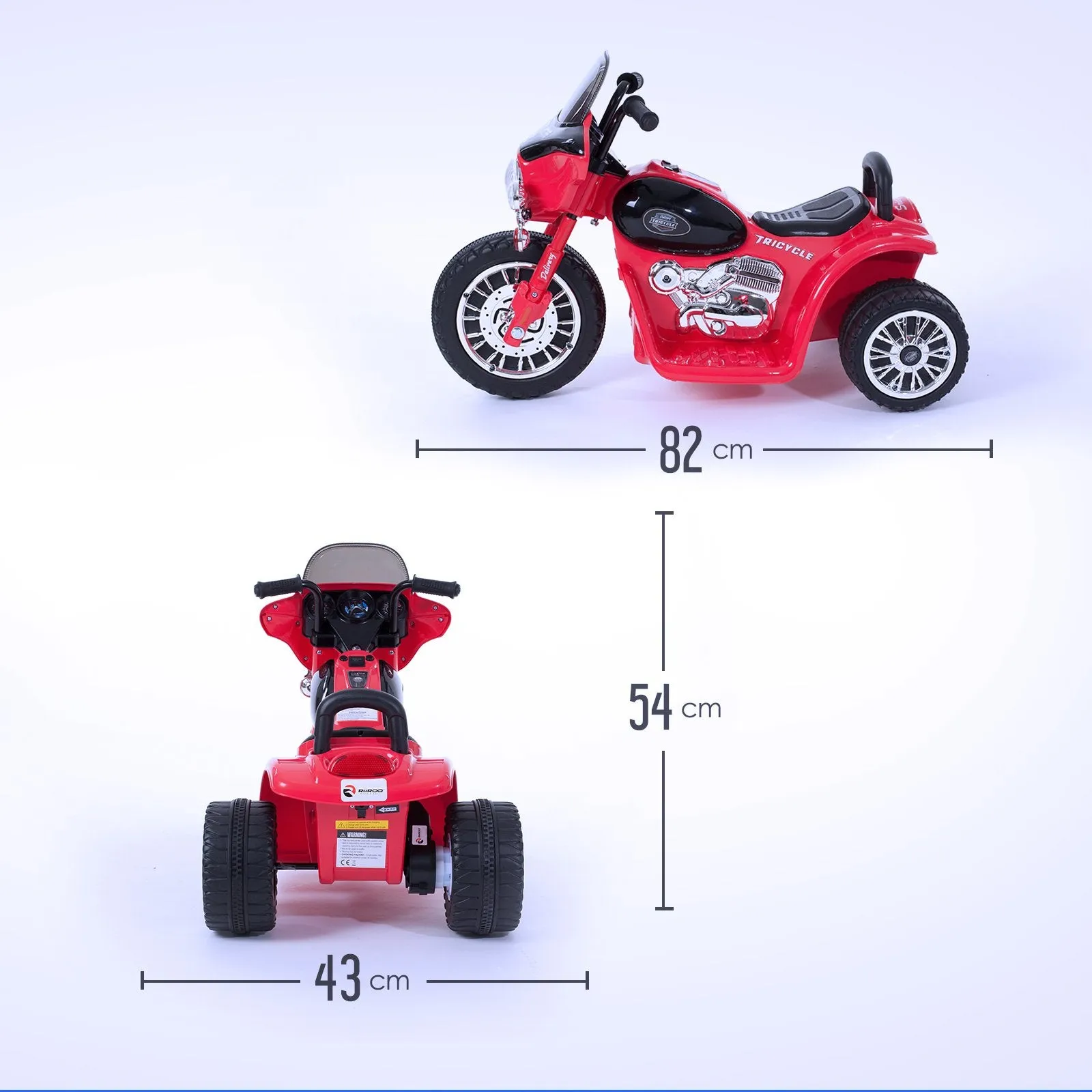 Harley Style Police Ride On Motorbike/Trike 6V