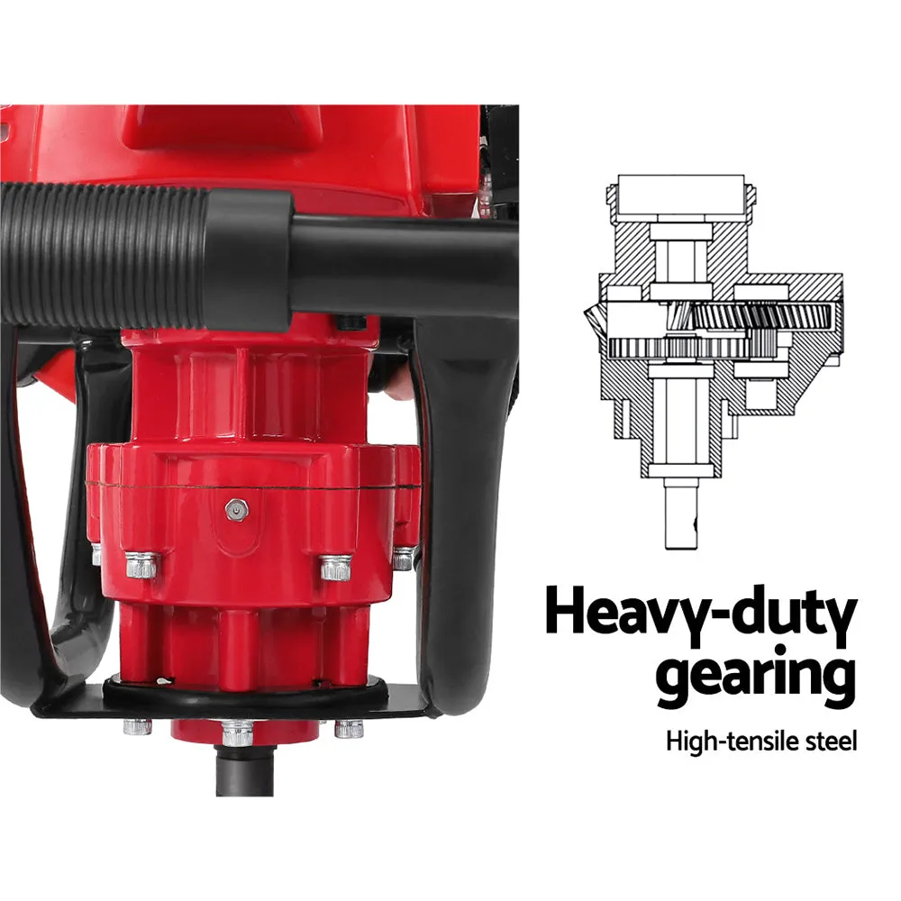 Heavy-Duty 80CC Post Hole Digger, Auger & Extensions - Giantz