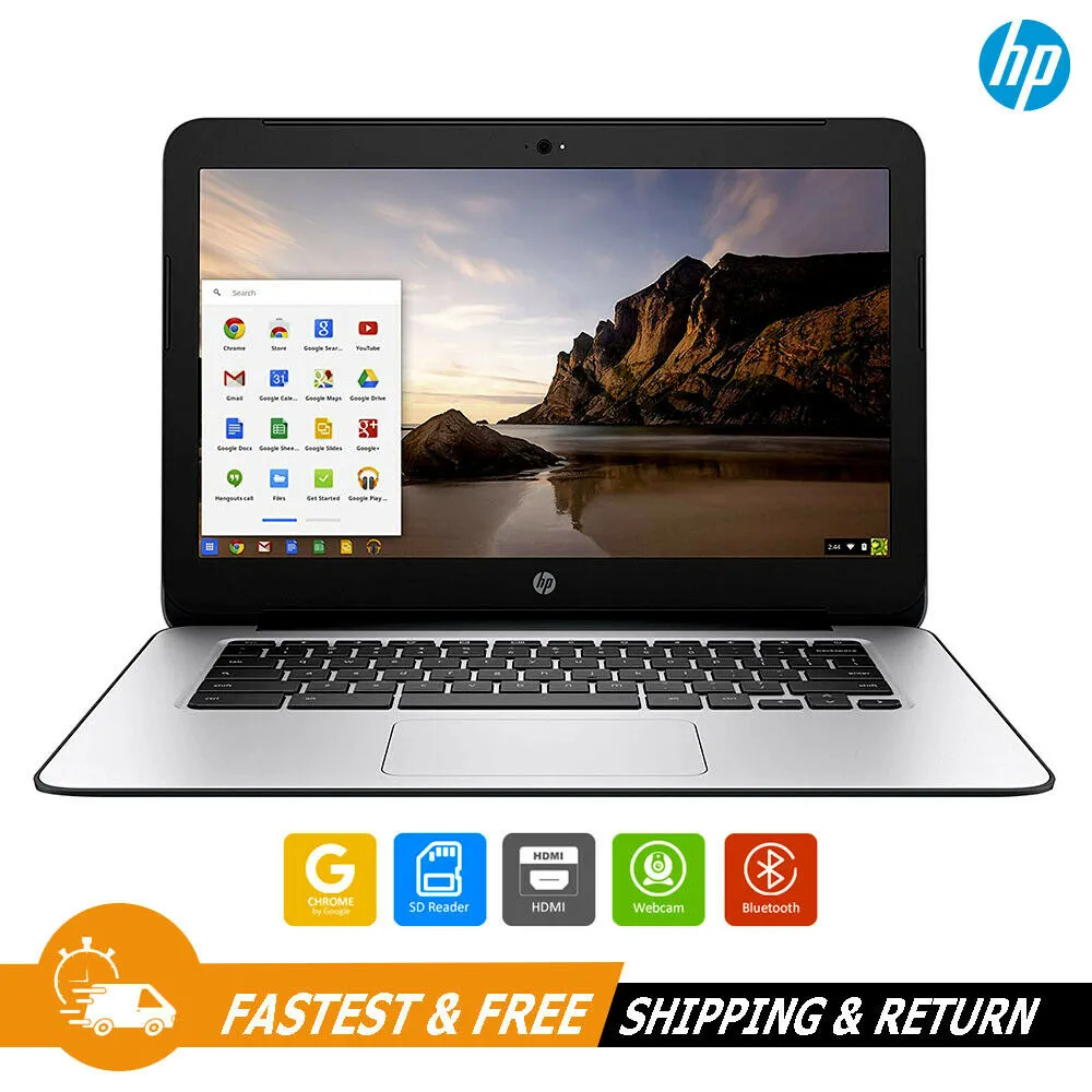 HP Chromebook 14" Laptop Intel Celeron N2840 Processor 2.16GHz 4GB/16GB, T4M32UT