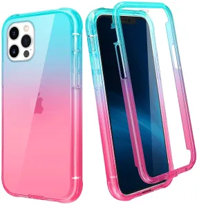 iPhone 13 Pro Max Full Body Cover Pink Soft TPU Protective Clear Women's Case