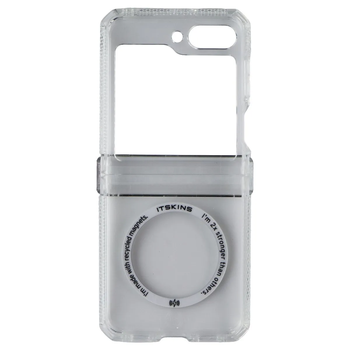 ITSKINS Hybrid_R Clear Hinge Case for MagSafe for Galaxy Z Flip5 - Transparent