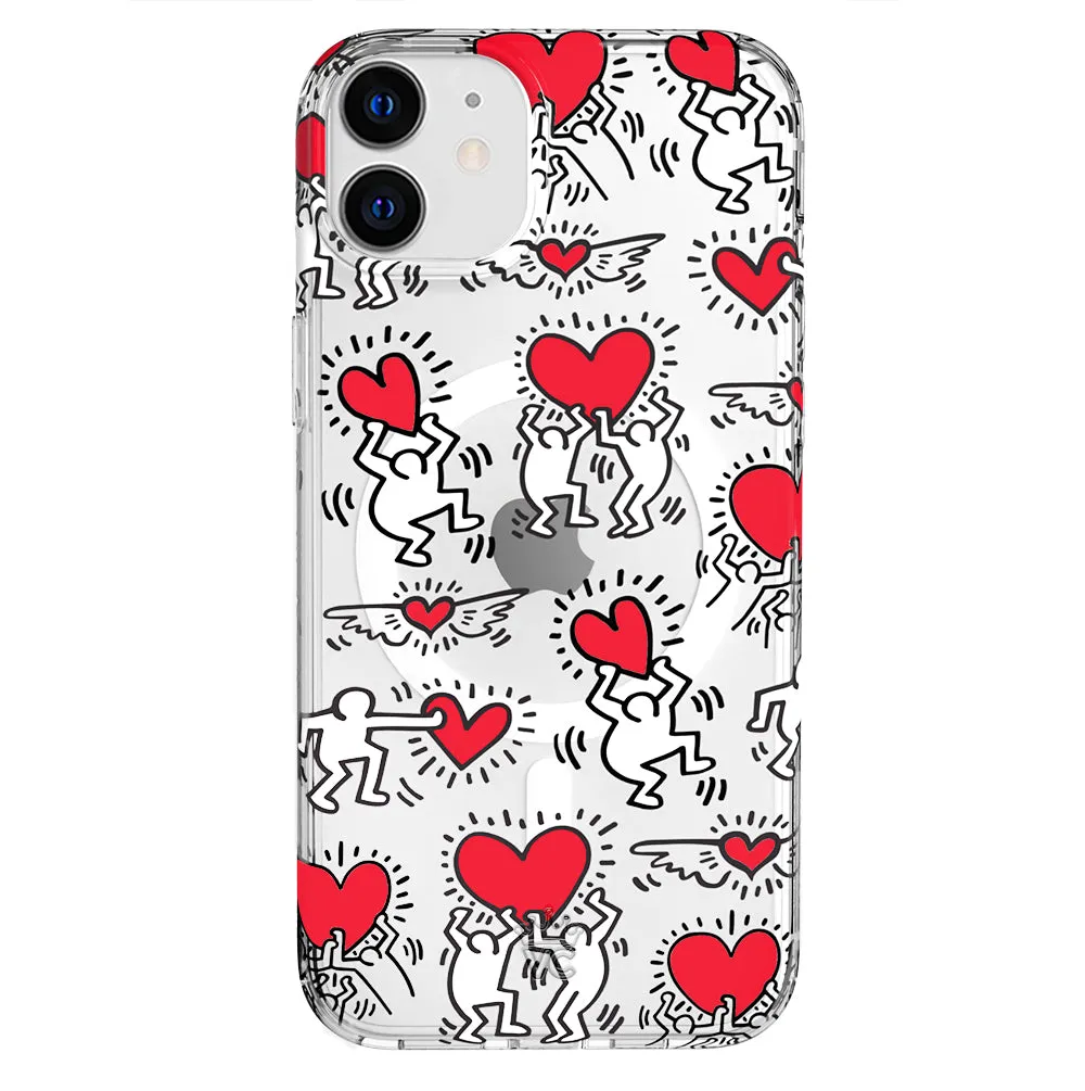 Keith Haring Heart-ist iPhone Case