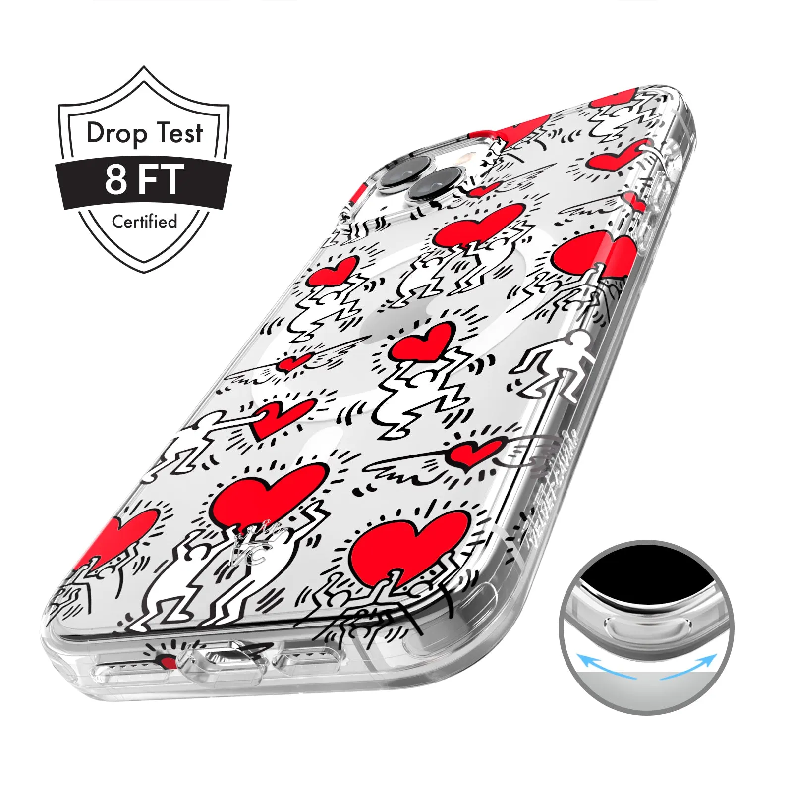 Keith Haring Heart-ist iPhone Case