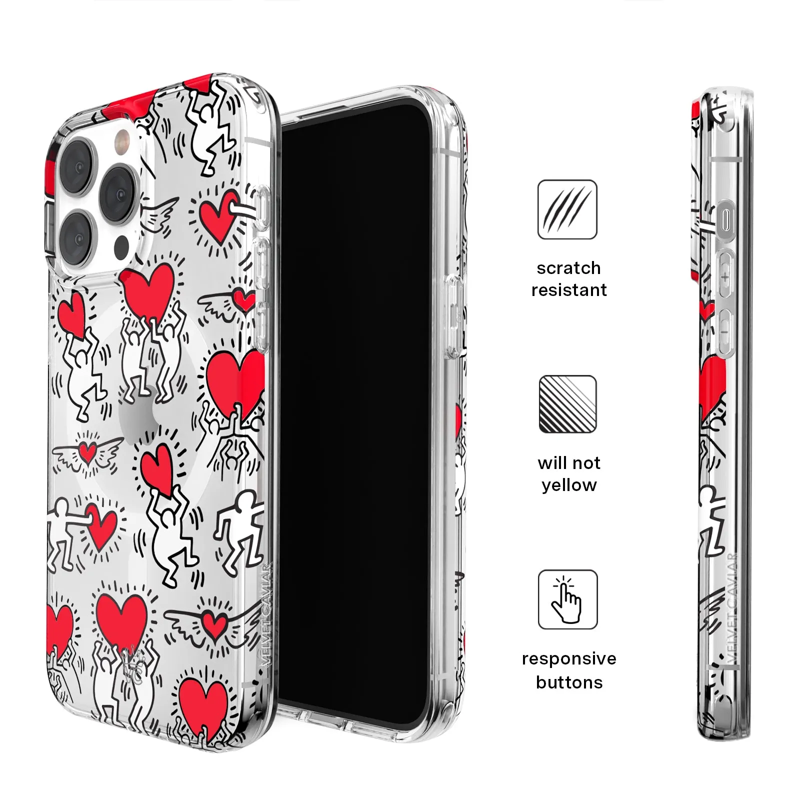 Keith Haring Heart-ist iPhone Case