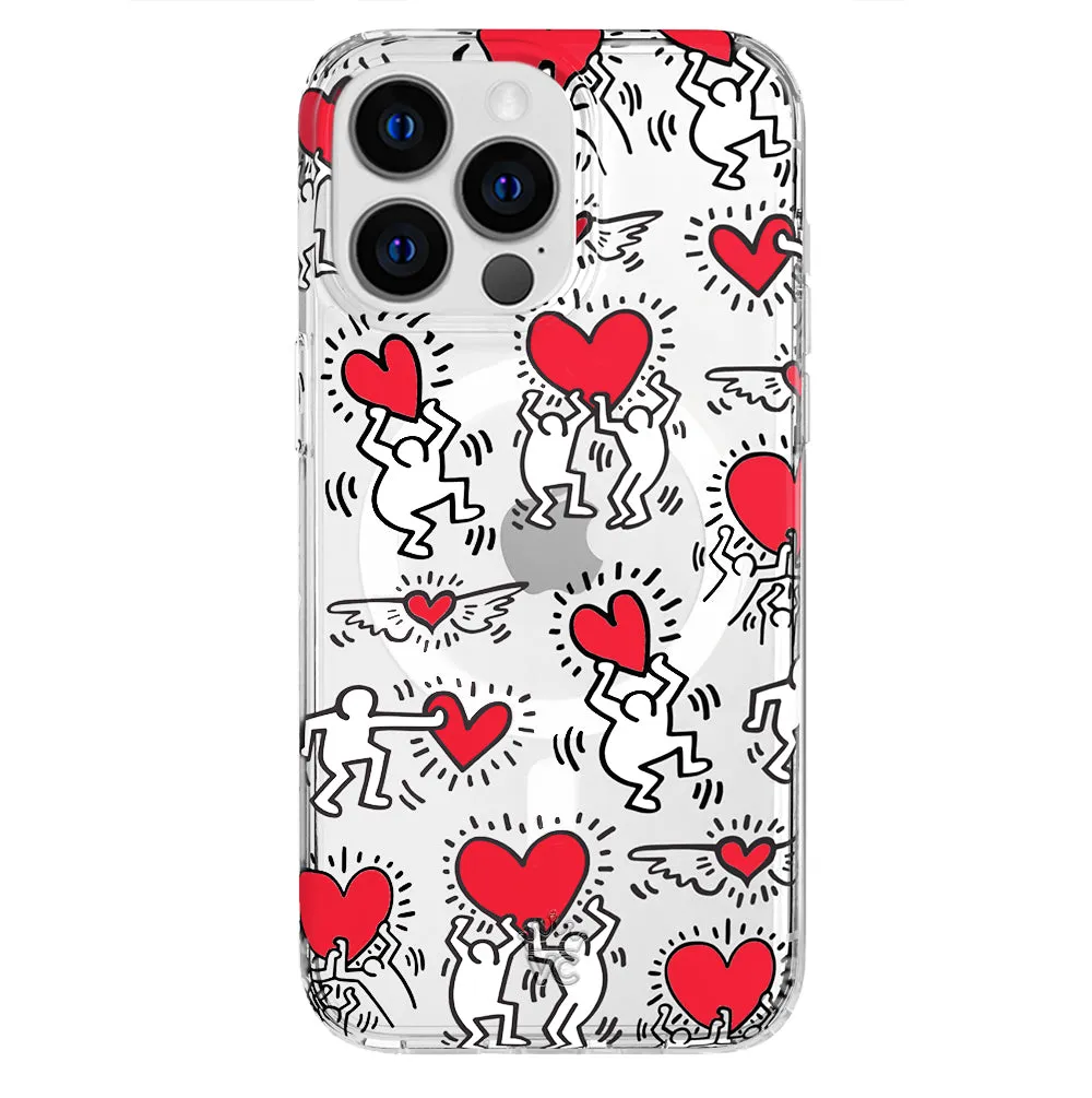 Keith Haring Heart-ist iPhone Case