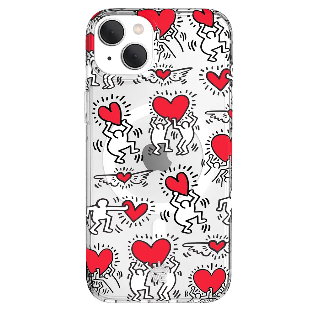 Keith Haring Heart-ist iPhone Case