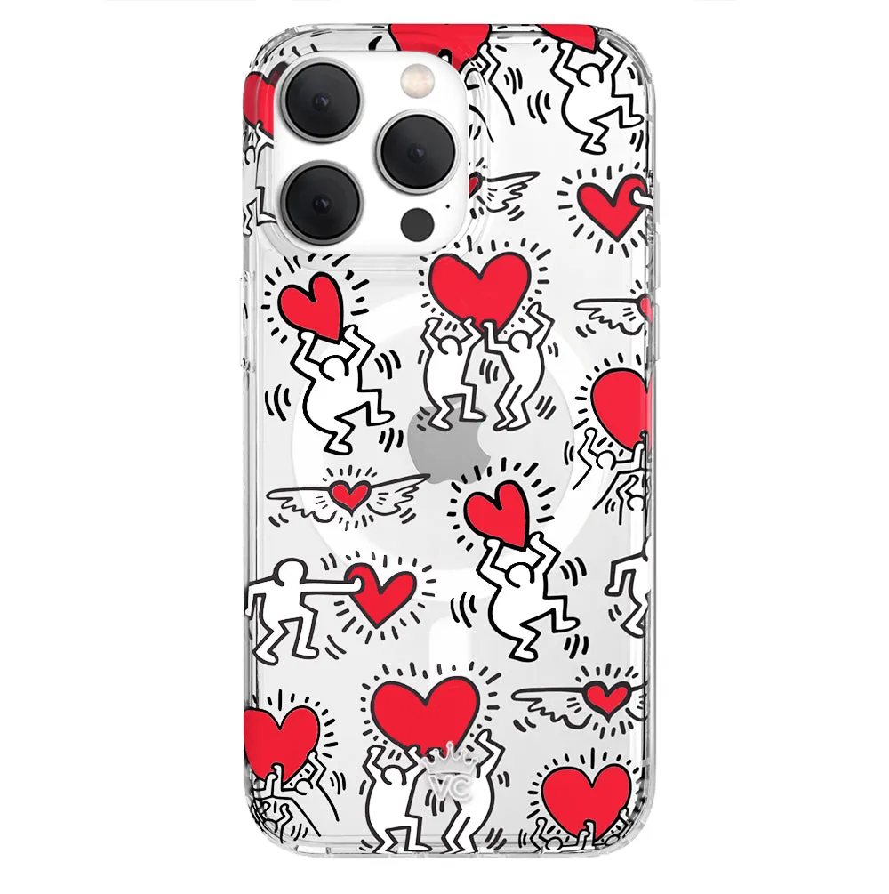 Keith Haring Heart-ist iPhone Case