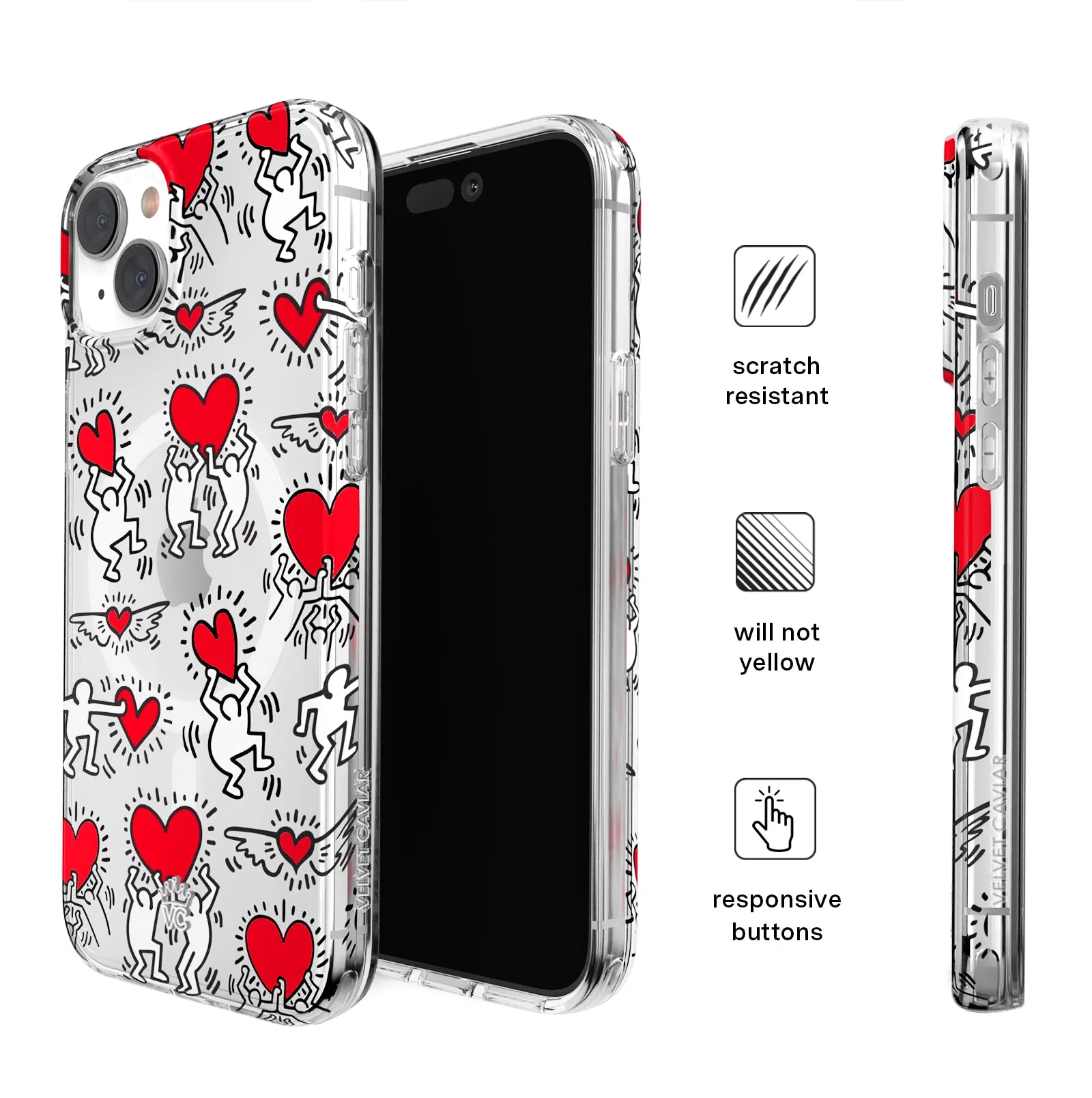 Keith Haring Heart-ist iPhone Case