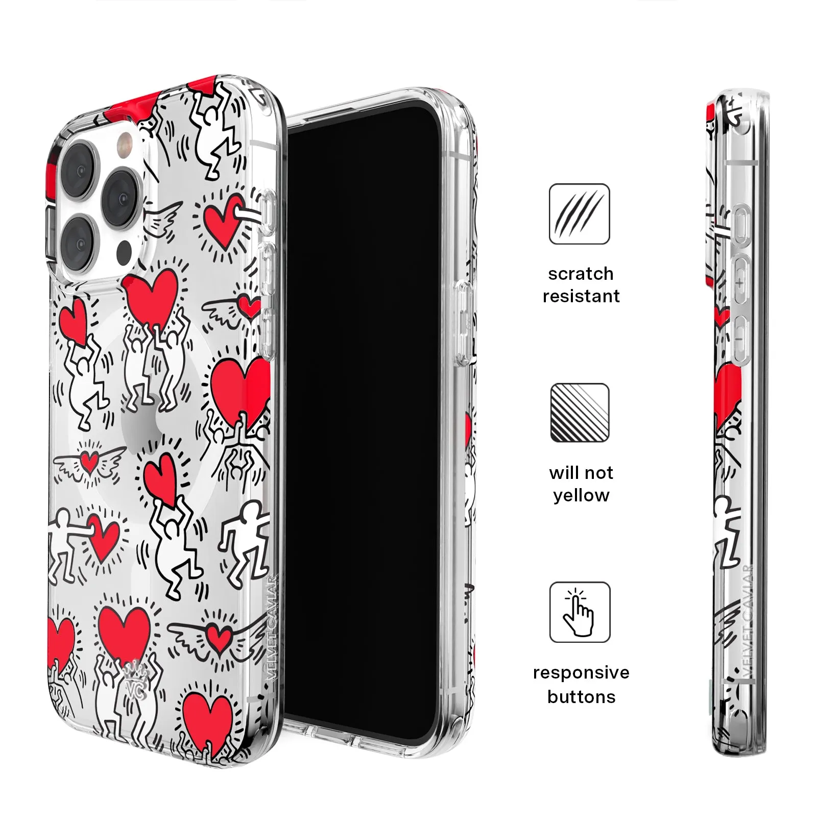 Keith Haring Heart-ist iPhone Case